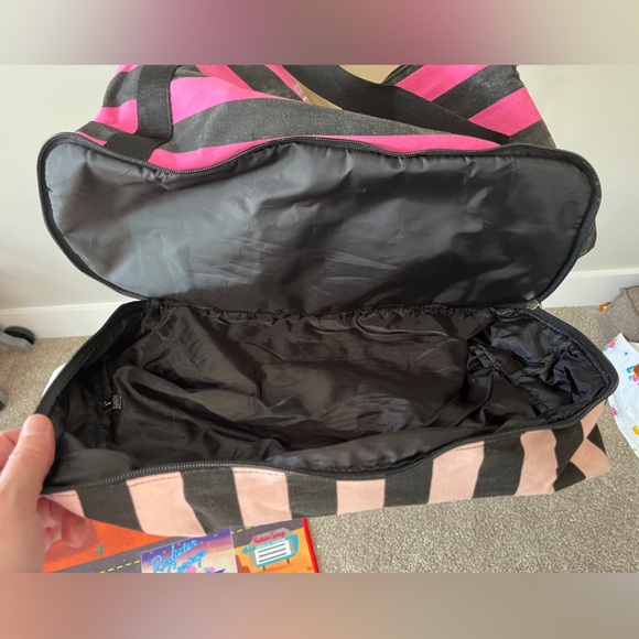 Victoria’s Secret pink striped crossbody - Picture 6 of 13